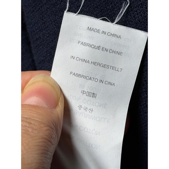 J.Crew Navy & White Nautical Striped Sweater Preppy W Side Zippers Long Sleeve L - Picture 12 of 15